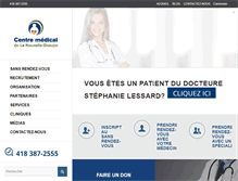 Tablet Screenshot of centremedicalnb.com